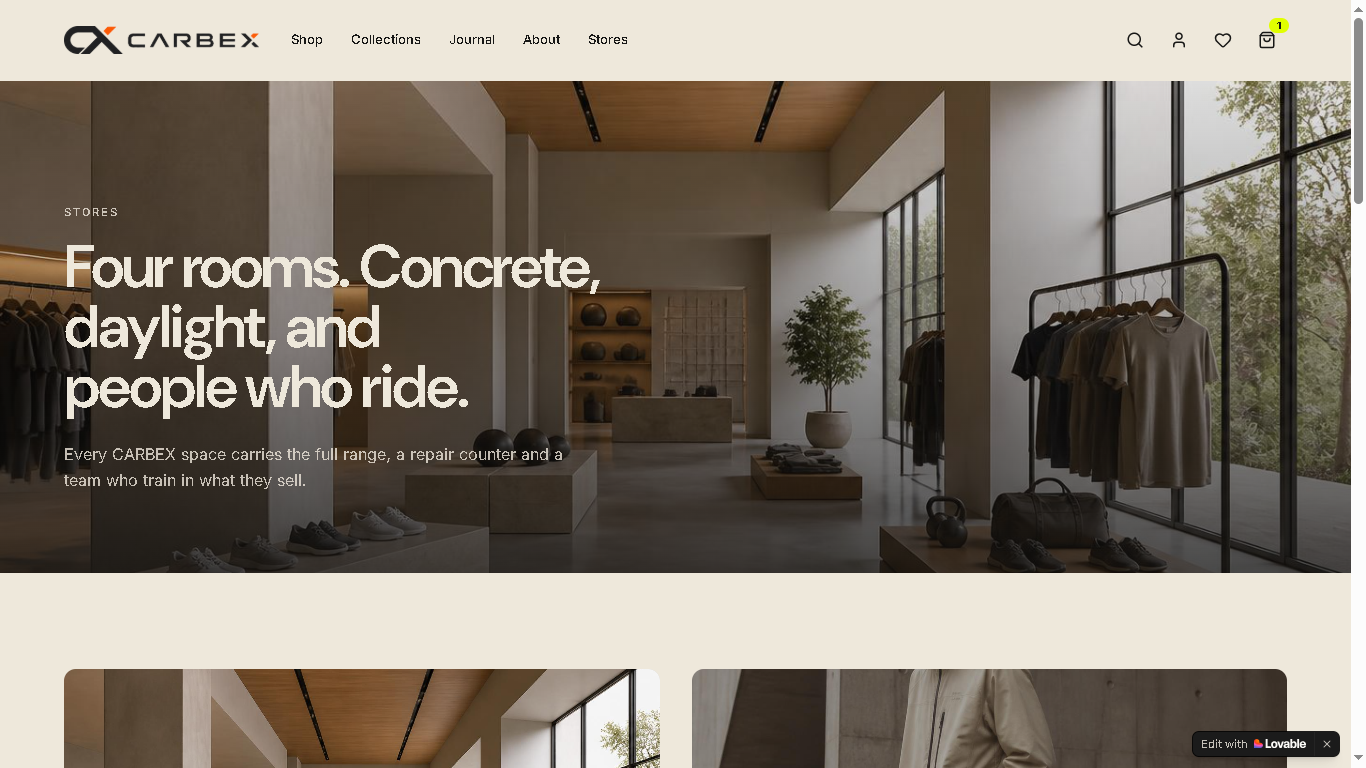 CARBEX store interior